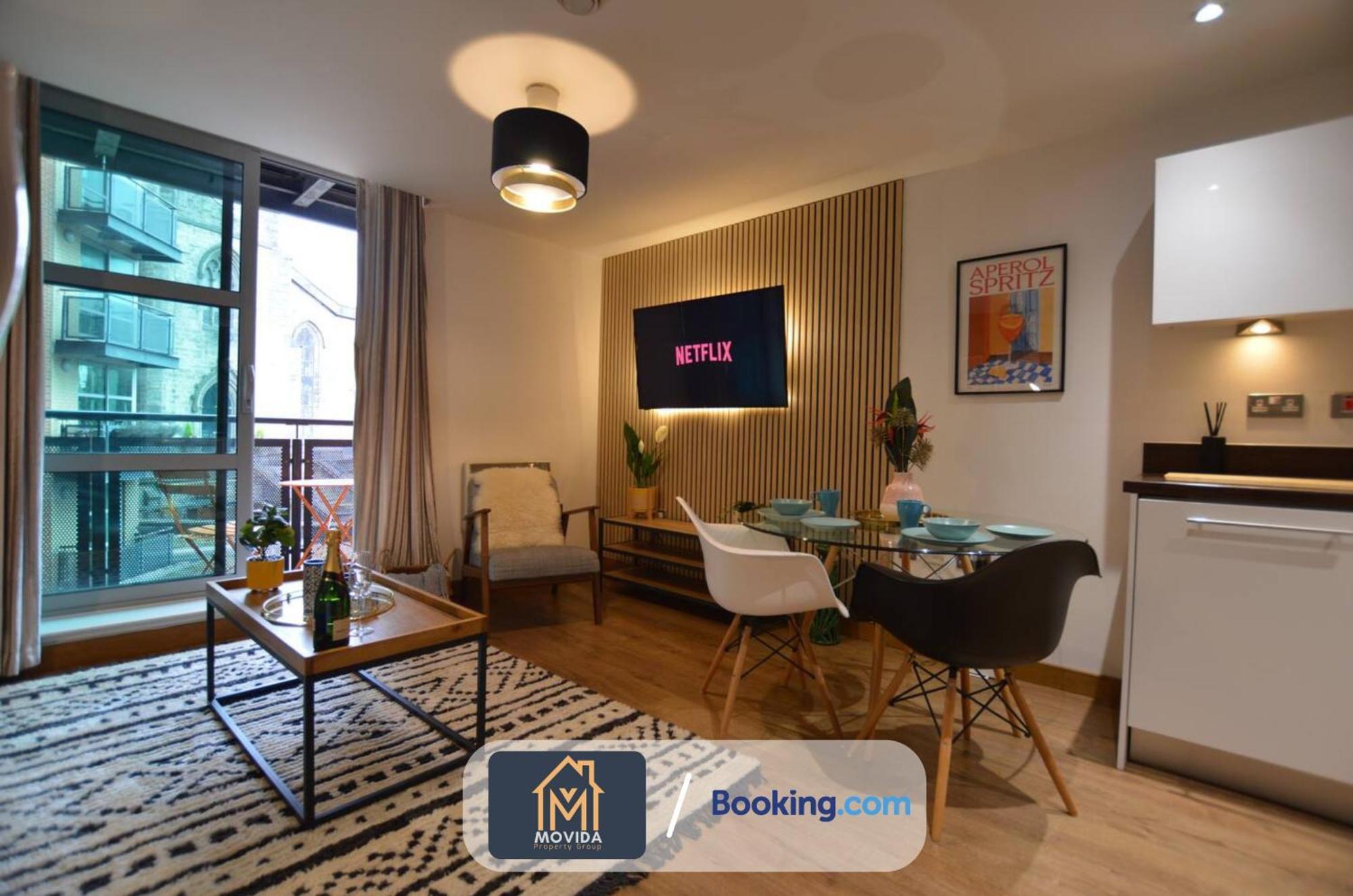 Lgi Stunning 1 Bedroom Apartment By Movida Property Group Short Lets & Serviced Accommodation Leeds  Exterior foto